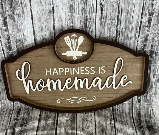 Happiness is Homemade Wall Art